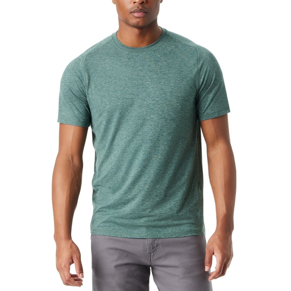 Bass Outdoor T-Shirt Mens XL Green Raglan Sleeve Regular Fit Pullover UPS410